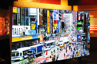 Orion_Seamless Plasma Screen 4 X 4 Videowall ABC-TV Times Square Studio 