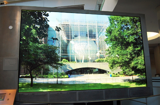 AMNH videowall Hayden Planetarium